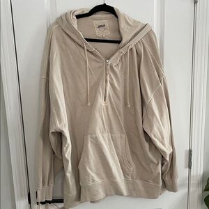 Aerie Light Tan Pullover Hoodie